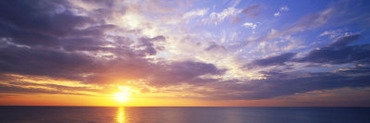Sunset, Water, Ocean, Caribbean Island, Grand Cayman Island