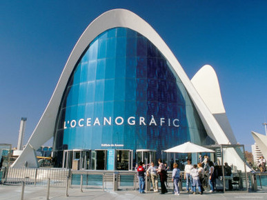 Oceanographic Park, Architect Santiago Calatrava, City of Arts and Sciences, Spain