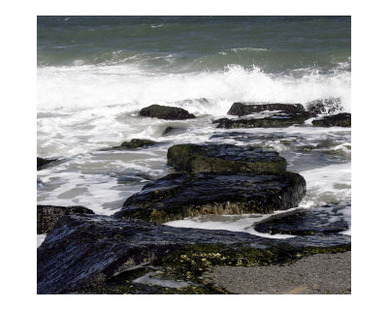 Waves Over Rocks at the Ocean Shore 6