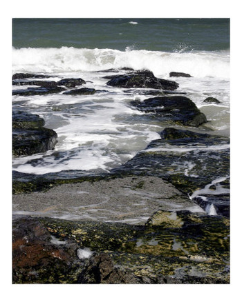 Waves Over Rocks at the Ocean Shore 5