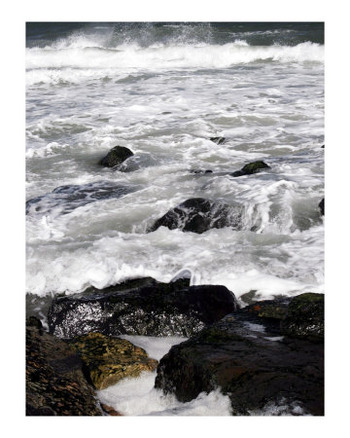 Waves Over Rocks at the Ocean Shore 4