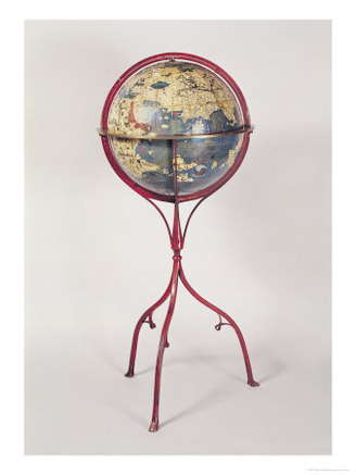 Terrestrial Globe, Showing the Indian Ocean, Made in Nuremberg, 1492