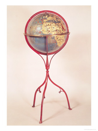 Terrestrial Globe, Showing the Indian Ocean, Made in Nuremberg, 1492