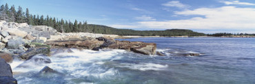 Rocks Along the Coast, Atlantic Ocean, Acadia National Park, Maine, USA