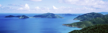 Water, Ocean, Panoramic View of an Island, Tortola, British Virgin Islands