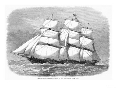 British Clipper for the China Tea Trade Which in 1868 Won the Ocean Race from China to England