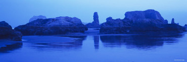 Reflection of Rock Formations in the Ocean, Pacific Ocean, Boardman State Park, Oregon, USA