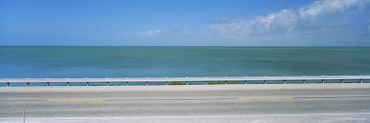 Highway along the Ocean, Route 1, Florida Keys, Florida, USA