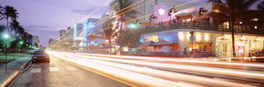 Traffic on a Road, Ocean Drive, Miami, Florida, USA