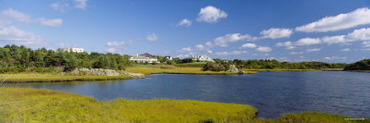 Water and Grass Field, Ocean Drive, Newport, Rhode Island, USA