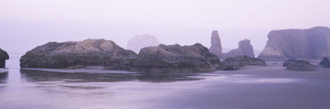 Rock Formations on a Landscape, Pacific Ocean, Boardman State Park, Oregon, USA