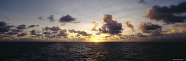 Clouds over the Pacific Ocean at Sunset