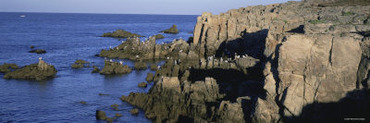 Cliffs along the Ocean, le Croisic, Loire-Atlantique, France