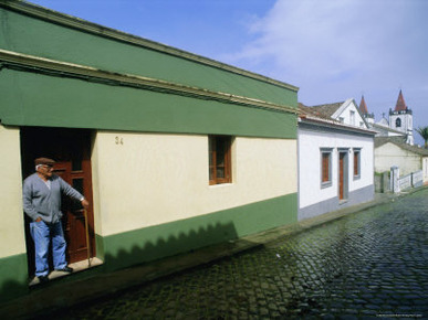 Street Scene in Sao Roch Village, Sao Miguel Island, Azores, Portugal, Atlantic Ocean