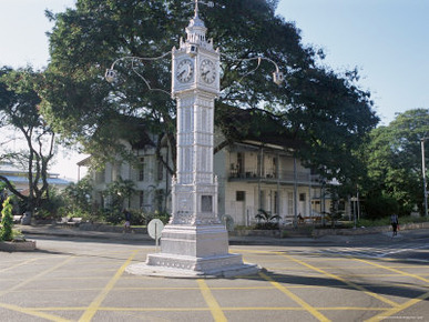 Clock Tower, Victoria, Island of Mahe, Seychelles, Indian Ocean, Africa