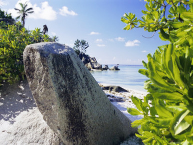 Beach, Anse Source d'Argent, Island of La Digue, Seychelles, Indian Ocean, Africa