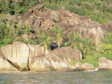 Plage De Source d'Argent, West Coast, Island of La Digue, Seychelles, Indian Ocean, Africa