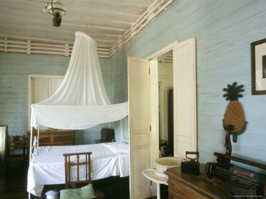 Interior, Habitation Saint Joseph, Island of Mahe, Indian Ocean