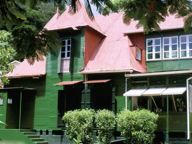 Creole House, Victoria, Island of Mahe, Seychelles, Indian Ocean, Africa