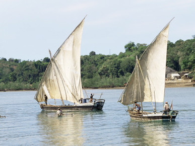 Sailboats, Nosy be Island, Madagascar, Indian Ocean, Africa