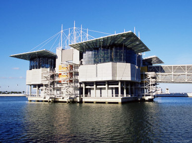 The Oceanarium, the Largest in Europe, Parque Das Nacoes (Park of Nations), Lisbon, Portugal