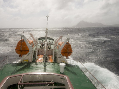 Antarctic Dream Navigation on Rough Seas Near Cape Horn, Drake Passage, Antarctic Ocean, Patagonia