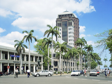 City Centre and State Bank, Port Louis, Mauritius, Indian Ocean, Africa