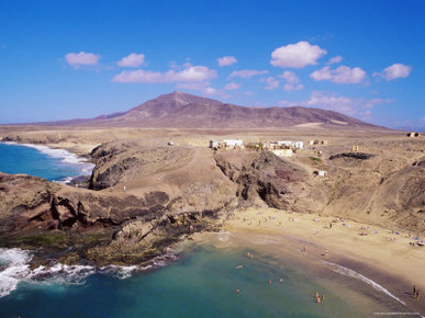 Papagayo Beach and Coastline, Lanzarote, Canary Islands, Spain, Atlantic Ocean