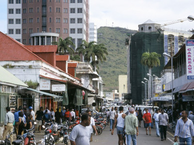 Street Scene, Farquhar Street, Port Louis, Mauritius, Indian Ocean, Africa